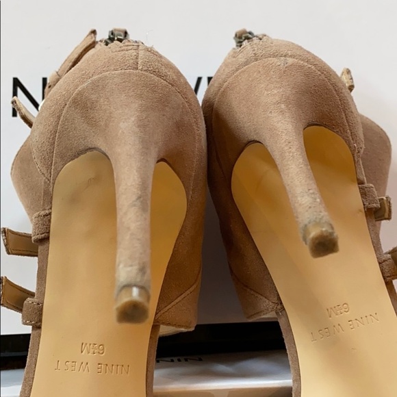 FINAL PRICE REDUCTION Nine West beige suede heels - Picture 8 of 9